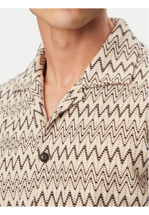 JOOP! Jeans Koszula Hanau 30102538 Beżowy Regular Fit. Kolor: beżowy. Materiał: bawełna