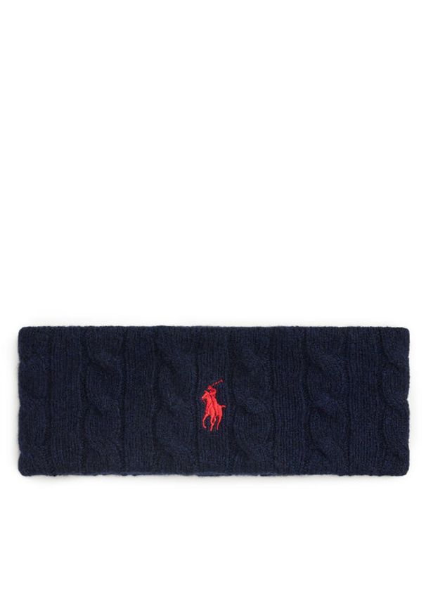 Polo Ralph Lauren Opaska 455981426004 Granatowy. Kolor: niebieski. Materiał: wełna