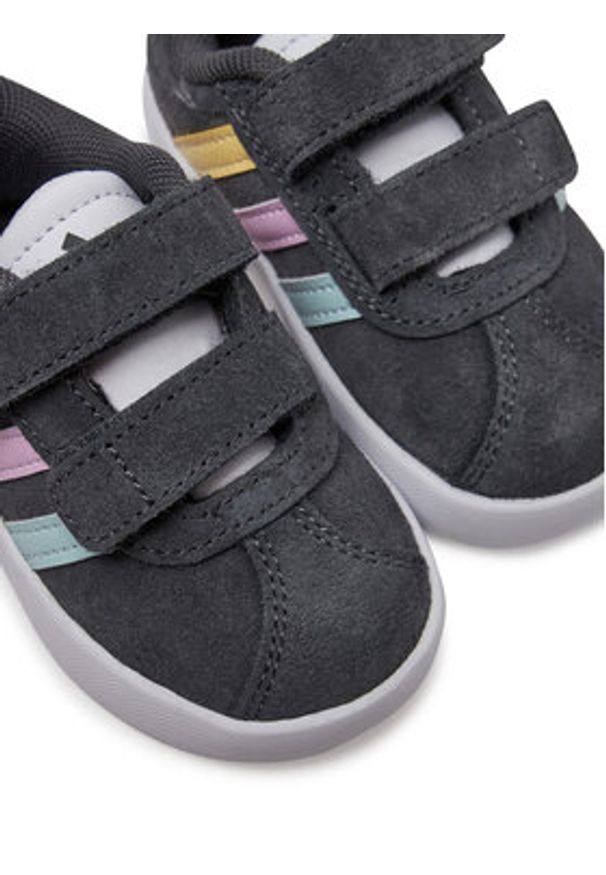 Adidas - adidas Sneakersy VL Court 3.0 JH6308 Szary. Kolor: szary. Materiał: zamsz, skóra