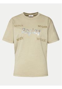 Replay T-Shirt W3072A.000.22658M Beżowy Regular Fit. Kolor: beżowy. Materiał: bawełna #7