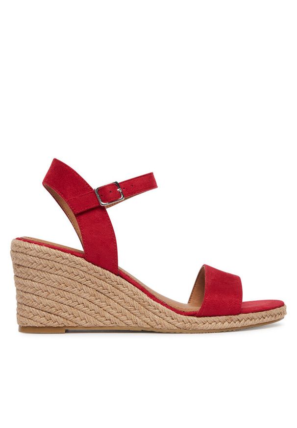 Espadryle Tamaris. Kolor: czerwony