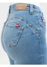 Big-Star - Spodnie jeans damskie Melinda High Waist 103. Stan: podwyższony. Kolor: niebieski. Sezon: lato