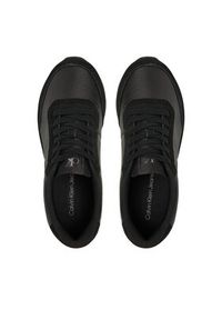 Calvin Klein Jeans Sneakersy Runner Laceup Low Mix Mg YW0YW01798 Czarny. Kolor: czarny. Materiał: skóra #6
