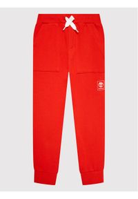 Timberland Spodnie dresowe T24B79 S Czerwony Regular Fit. Kolor: czerwony. Materiał: bawełna #1