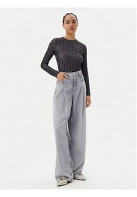 Hugo - HUGO Bluzka Diralina_10 50542422 Czarny Slim Fit. Kolor: czarny. Materiał: syntetyk #4