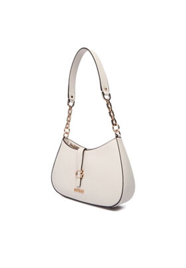 Guess Torebka Carrie HWVG98 96180 Écru. Kolor: kremowy. Materiał: skórzane