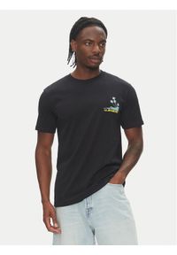 Quiksilver T-Shirt Palm Lines Ss EQYZT08057 Czarny Regular Fit. Kolor: czarny. Materiał: bawełna