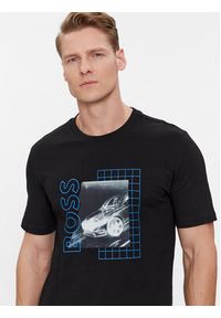 BOSS - Boss T-Shirt Tiburt 412 50495689 Czarny Regular Fit. Kolor: czarny. Materiał: bawełna #3