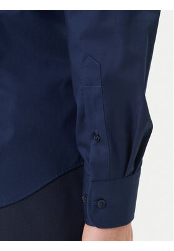 TOMMY HILFIGER - Tommy Hilfiger Koszula MW0MW43122 Granatowy Slim Fit. Kolor: niebieski. Materiał: bawełna