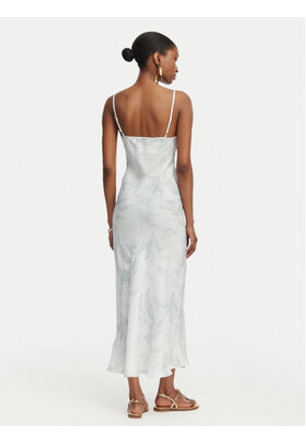 Guess Sukienka koktajlowa W6GK94 W2266 Niebieski jasny Slim Fit. Kolor: niebieski. Materiał: wiskoza. Styl: wizytowy