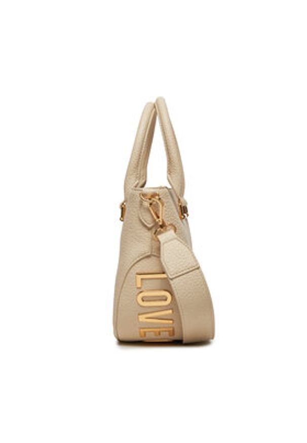 Love Moschino - LOVE MOSCHINO Torebka JC4101PP1ILT0110 Beżowy. Kolor: beżowy. Materiał: skórzane