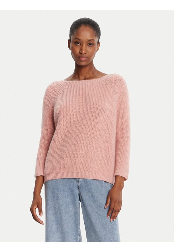 Weekend Max Mara Sweter Xeno 2525366102 Różowy Relaxed Fit. Kolor: różowy. Materiał: syntetyk