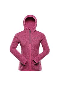 ALPINE PRO - Bluza damska polarowa z kapturem Alpine Pro Zega 2. Typ kołnierza: kaptur. Kolor: różowy. Materiał: polar. Sport: turystyka piesza, wspinaczka #1
