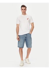 BOSS T-Shirt Movement 50561872 Kremowy Regular Fit. Kolor: kremowy. Materiał: bawełna #5