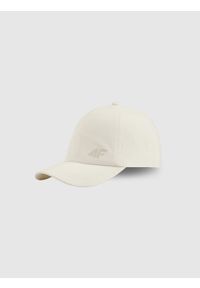 4f - 4F Czapka z daszkiem snapback dziecięca - biała MT. Kolor: biały. Materiał: bawełna, materiał. Styl: sportowy, casual, klasyczny, młodzieżowy #1