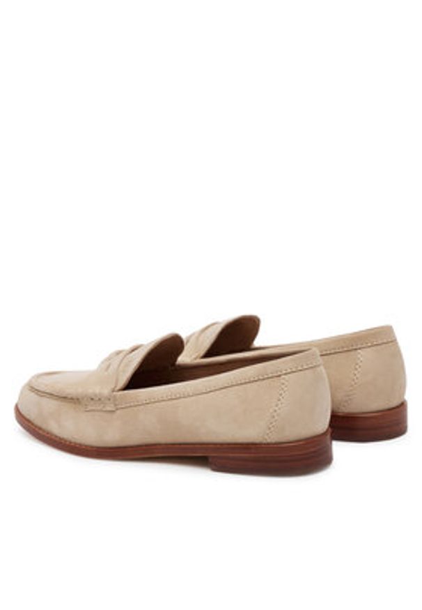 Lauren Ralph Lauren - LAUREN RALPH LAUREN Mokasyny Wynnie 802970584001 Beżowy. Kolor: beżowy. Materiał: zamsz, skóra