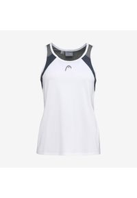 Head - Koszulka bez rękawów damska CLUB 22 Tank Top. Kolor: biały, wielokolorowy, niebieski. Materiał: jersey, materiał, poliester. Długość rękawa: bez rękawów. Wzór: aplikacja