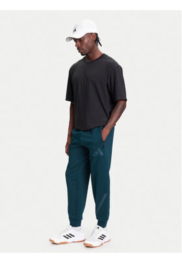 Adidas - adidas Spodnie dresowe Z.N.E. JW4724 Zielony Loose Fit. Kolor: zielony. Materiał: bawełna