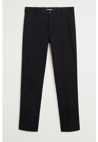 Mango Man - Spodnie Dublin. Kolor: czarny. Materiał: tkanina, bawełna, materiał, elastan. Wzór: gładki #6