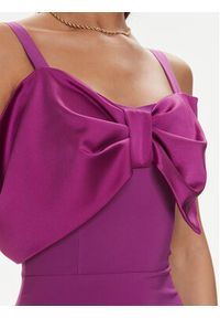 Rinascimento Sukienka koktajlowa CFC0117420003 Fioletowy Slim Fit. Kolor: fioletowy. Materiał: syntetyk. Styl: wizytowy #4