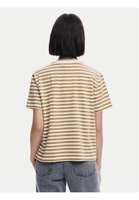 Desigual T-Shirt Lemon 25SWTKAE Beżowy Regular Fit. Kolor: beżowy. Materiał: bawełna #4