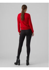 Vero Moda Sweter Merryxmas 10272463 Czerwony Regular Fit. Kolor: czerwony. Materiał: syntetyk