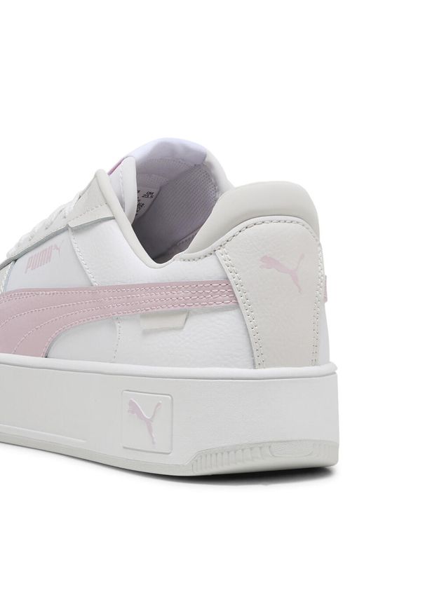 Buty do chodzenia damskie Puma Carina Street. Okazja: na co dzień. Kolor: szary, biały, wielokolorowy, różowy. Obcas: na platformie. Sport: turystyka piesza