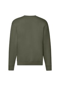 FRUIT OF THE LOOM - Męska Bluza Rozpinana Premium. Kolor: zielony