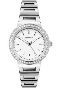 Zegarek Sekonda Zegarek damski Sekonda SEK.40077 CYRKONIE srebrny. Kolor: srebrny #1