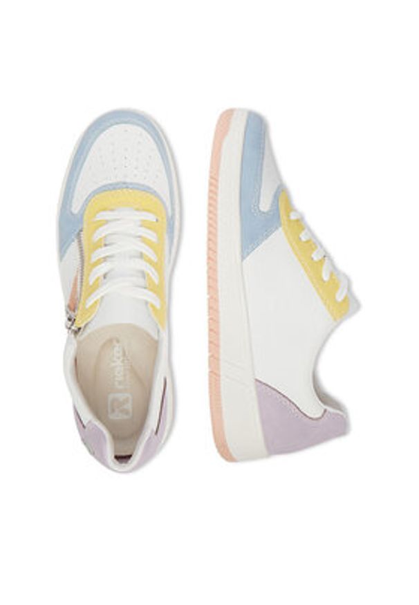 Rieker Sneakersy M5520-91 Biały. Kolor: biały. Materiał: materiał