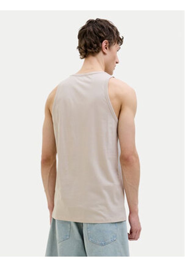 Jack & Jones Tank top Hawaii 12269321 Beżowy Standard Fit. Kolor: beżowy. Materiał: bawełna
