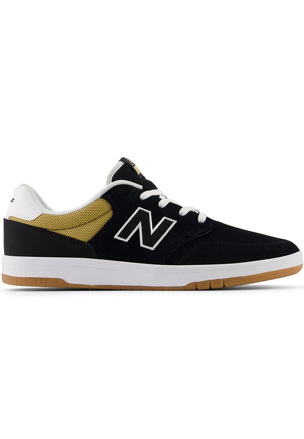 Buty męskie New Balance Numeric NM425BNT – czarne. Kolor: czarny. Materiał: skóra, zamsz, syntetyk, guma, materiał. Szerokość cholewki: normalna. Sport: skateboard