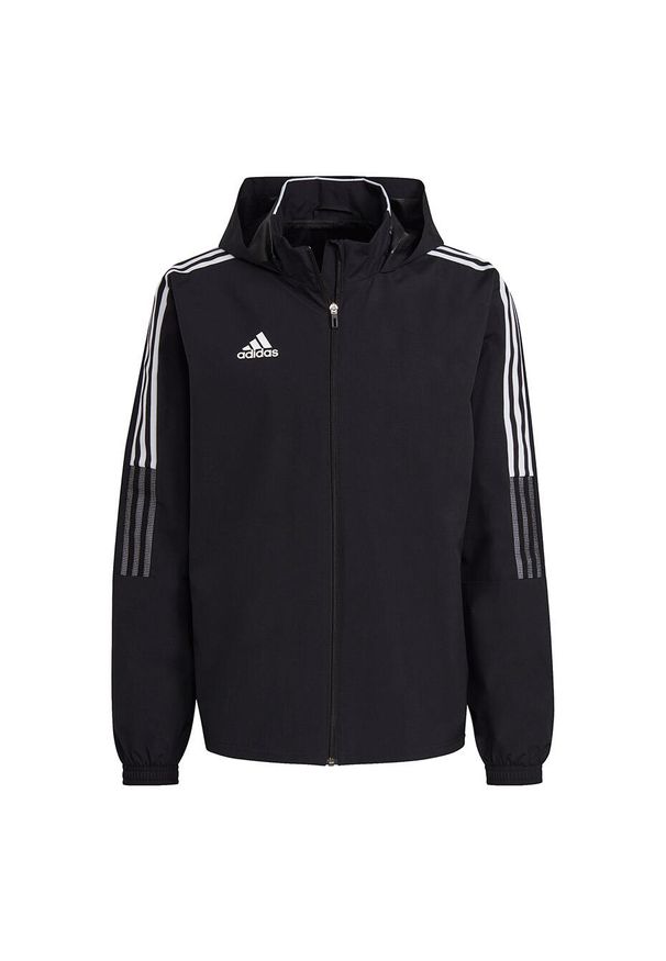 Adidas - Bluza piłkarska męska adidas Tiro 21 Allweather. Kolor: wielokolorowy, czarny, biały. Sport: piłka nożna