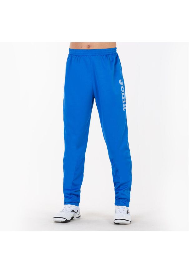 Spodnie do piłki nożnej męskie Joma Gladiator. Kolor: niebieski. Materiał: dresówka. Sport: piłka nożna