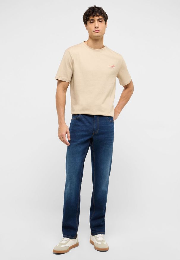 Męskie Spodnie jeansowe Mustang Style Washington Straight Denim Blue 1017439 5000 802