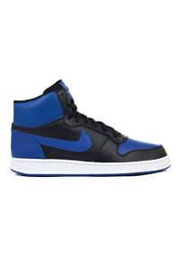 Buty do chodzenia męskie Nike Ebernon Mid. Wysokość cholewki: za kostkę. Zapięcie: sznurówki. Kolor: niebieski. Materiał: materiał, skóra, syntetyk. Szerokość cholewki: normalna. Sport: turystyka piesza