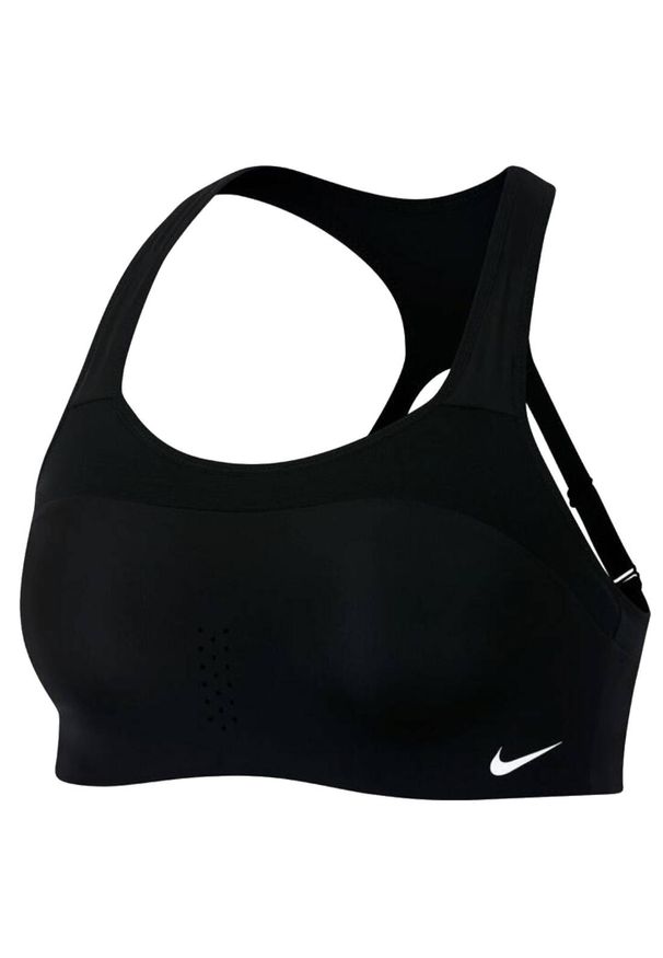 Biustonosz sportowy damski Nike Dri-FIT Alpha Bra. Kolor: czarny. Materiał: nylon, elastan. Technologia: Dri-Fit (Nike)