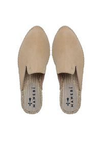 Manebi Espadryle Suede Mules M 1.1 M0 Beżowy. Kolor: beżowy. Materiał: zamsz, skóra #3