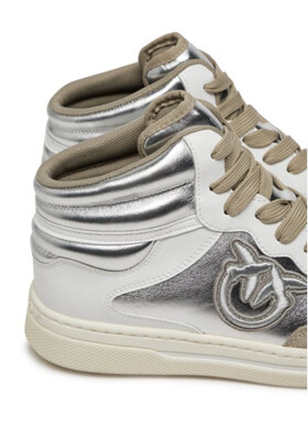 Pinko - PINKO Sneakersy Mandy 02 SS0051 P040 Srebrny. Kolor: srebrny. Materiał: skóra