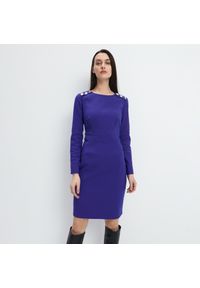 Mohito - Ołówkowa sukienka Eco Aware - Niebieski. Kolor: niebieski. Typ sukienki: ołówkowe #1
