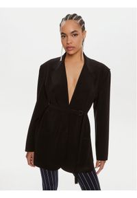 NORMA KAMALI Marynarka KK4214PL158001 Czarny Regular Fit. Kolor: czarny. Materiał: syntetyk #1