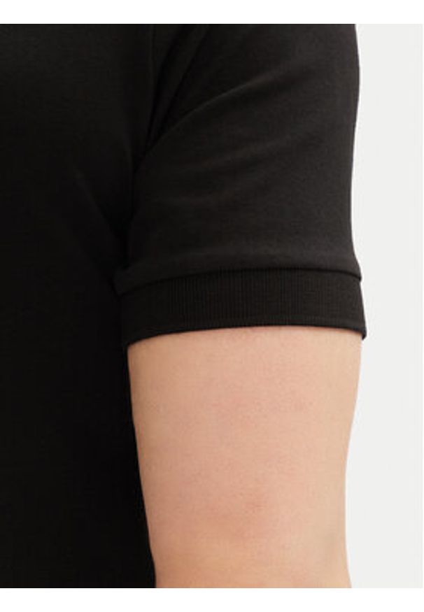 Karl Lagerfeld - KARL LAGERFELD Polo 745088 552235 Czarny Regular Fit. Typ kołnierza: polo. Kolor: czarny. Materiał: bawełna