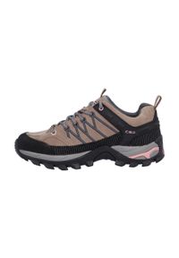 Buty trekkingowe damskie CMP Rigel Low Wp. Zapięcie: sznurówki. Kolor: czarny, wielokolorowy, beżowy. Materiał: zamsz. Szerokość cholewki: normalna