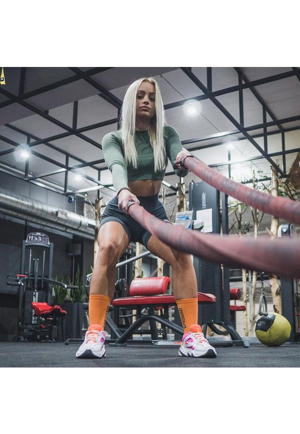 PROSKARY - Skarpety do piłki nożnej antypoślizgowe Proskary Comfort. Kolor: czarny, wielokolorowy, pomarańczowy. Sport: piłka nożna