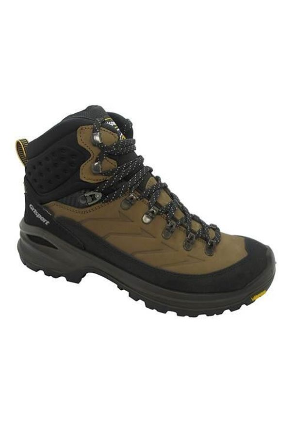 Buty trekkingowe męskie Grisport Marrone Scuro Nabuk. Wysokość cholewki: za kostkę. Zapięcie: sznurówki. Kolor: brązowy. Materiał: guma, syntetyk, materiał, skóra, tkanina. Szerokość cholewki: normalna