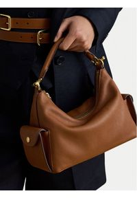 Lauren Ralph Lauren - LAUREN RALPH LAUREN Torebka 431P06064001 Brązowy. Kolor: brązowy. Materiał: skórzane #1