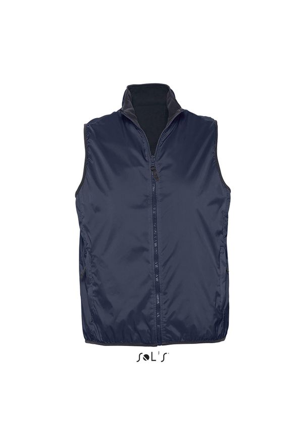 SOL'S - Kurtka bez rękawów Sol's Winner. Kolor: niebieski. Długość rękawa: bez rękawów. Sport: turystyka piesza