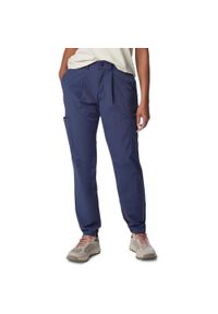 columbia - Damskie spodnie turystyczne Columbia Boundless Trek Pleated. Kolor: niebieski. Materiał: nylon, elastan