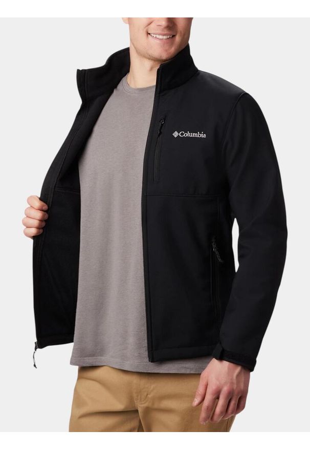 columbia - Kurtka Softshell Męska Columbia Ascender. Kolor: czarny. Materiał: softshell. Sport: turystyka piesza