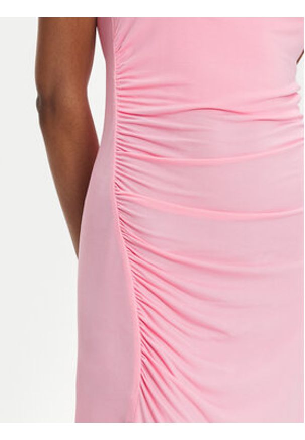 Hugo Sukienka codzienna Nalira 50514027 Różowy Slim Fit. Okazja: na co dzień. Kolor: różowy. Materiał: wiskoza. Typ sukienki: proste. Styl: casual